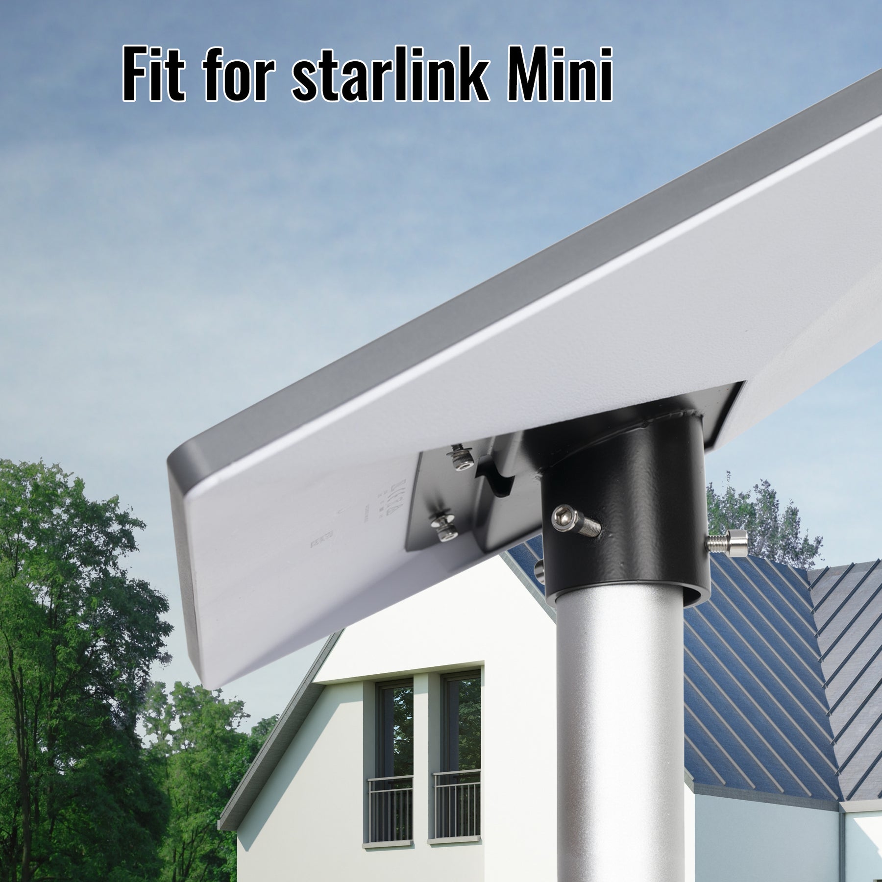 Starlink Mini Metal Pipe Adapter Pole Mount for Up to 1.54" Poles-DRC 4 | +254100720022 Starlink Mini Metal Pipe Adapter Pole Mount for Up to 1.54" Poles-DRC - Image 4
