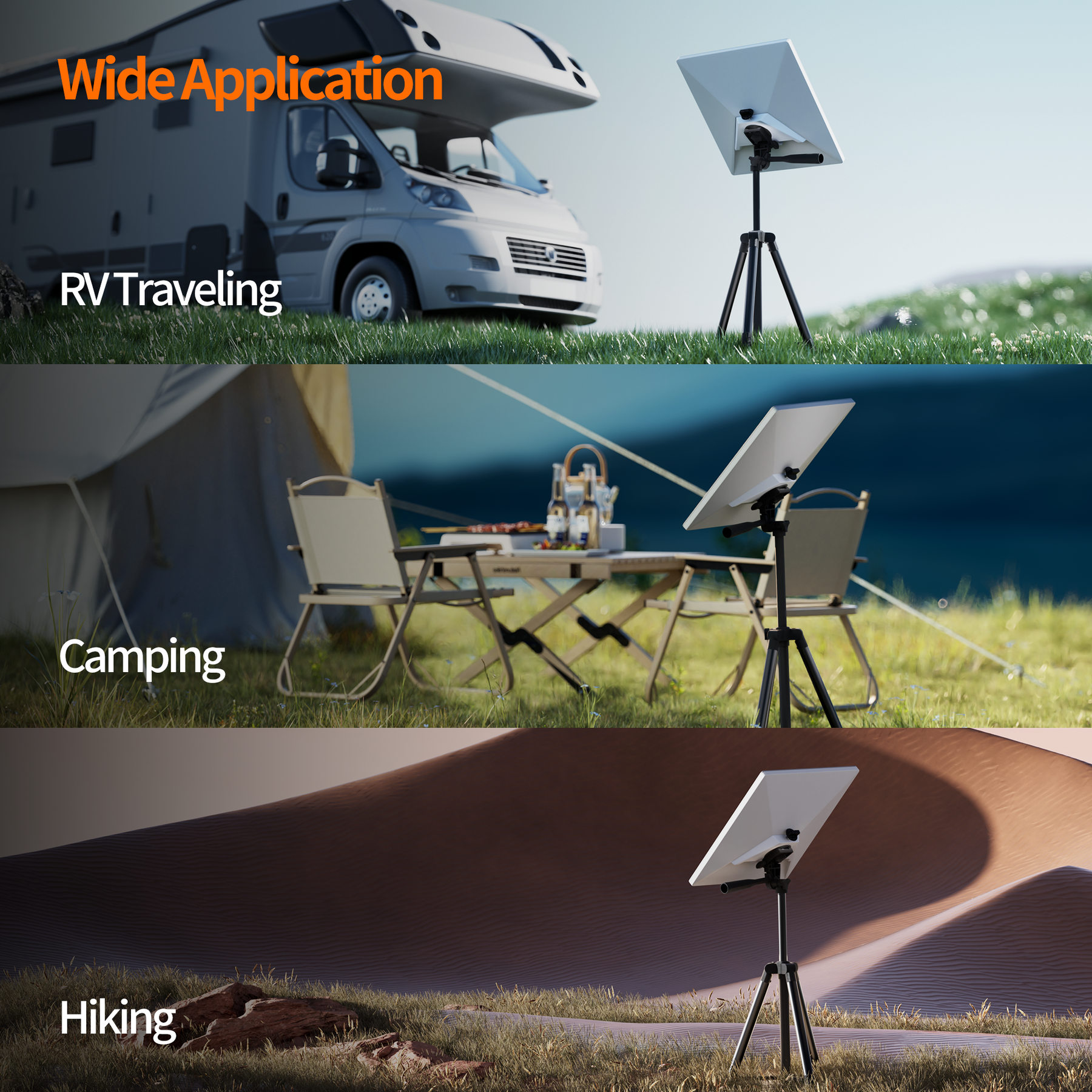 18.9" Starlink Mini Extendable Tripod with Mount Adapter and Bubble Level 3 | +254100720022 18.9" Starlink Mini Extendable Tripod with Mount Adapter and Bubble Level - Image 3
