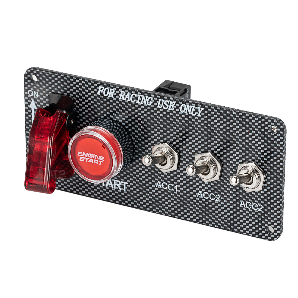 5 in 1 12V SPST ON OFF Race Car Ignition Starter Switch Panel Kit-DRC 4 | +254100720022 5 in 1 12V SPST ON OFF Race Car Ignition Starter Switch Panel Kit-DRC - Image 4