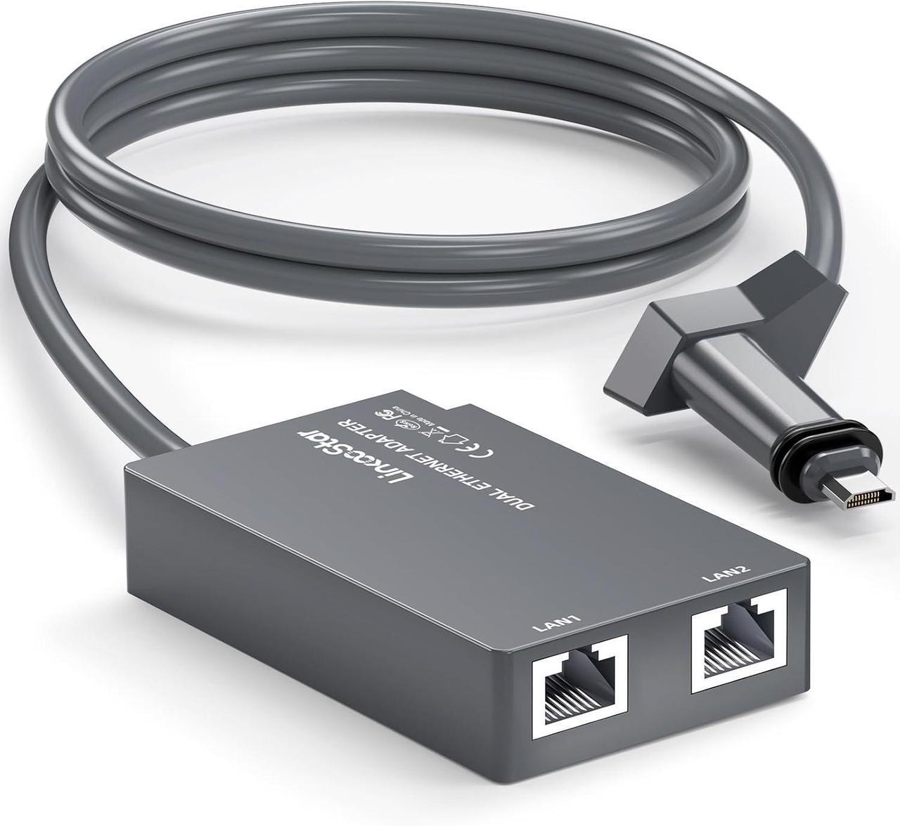 Dual Ports Starlink Ethernet Adapter for Starlink V2, Multi Starlink Ethernet Adapter Gen 2 for Wired External Network 2 Devices Networked Simultaneously Fast & Stable Connect Up to 1 Gbps - DRC 1 | +254100720022 Dual Ports Starlink Ethernet Adapter for Starlink V2, Multi Starlink Ethernet Adapter Gen 2 for Wired External Network 2 Devices Networked Simultaneously Fast & Stable Connect Up to 1 Gbps - DRC